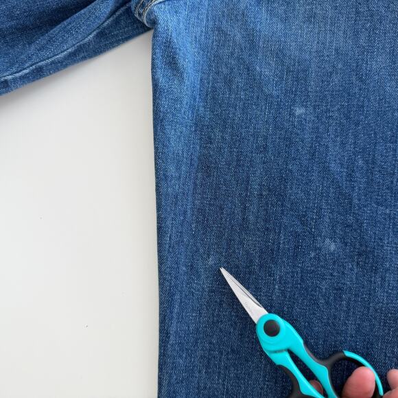 Nili Lotan Floran Jeans Womens 30 Wide Leg Pleated High Rise Flare Denim Trouser - Picture 11 of 11